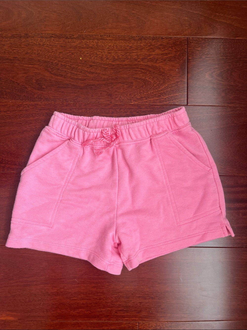 Girls' Pink Drawstring Jersey Shorts